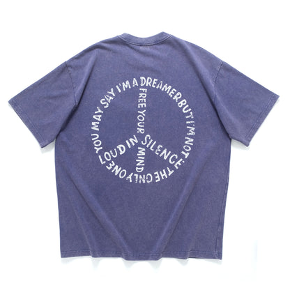 (ZT1829) Loud in Silence 圖案 Tee