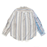 (YS345) 2 Tone Stripe Shirt