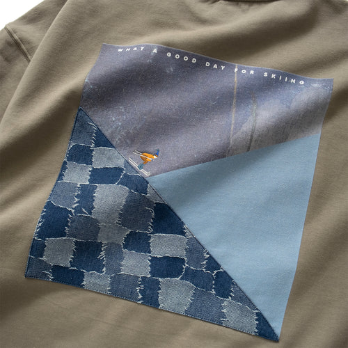 (ZW438) Skiing Graphic Embroidery Sweater