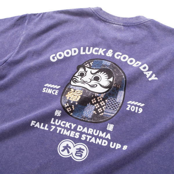 (ZT1859) Lucky Daruma Embroidery Tee