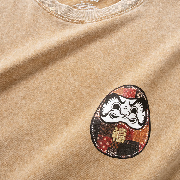 (ZT1859) Lucky Daruma Embroidery Tee