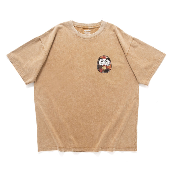 (ZT1859) Lucky Daruma Embroidery Tee