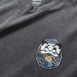 (ZT1859) Lucky Daruma Embroidery Tee