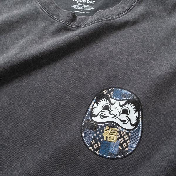 (ZT1859) Lucky Daruma Embroidery Tee