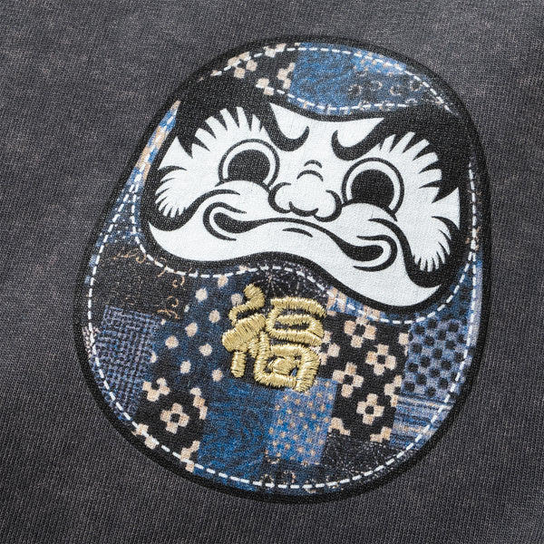 (ZT1859) Lucky Daruma Embroidery Tee