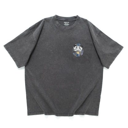 (ZT1859) Lucky Daruma Embroidery Tee