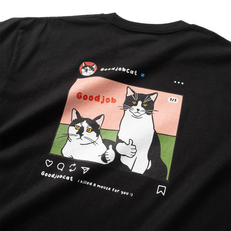 (ZT1868) Huh Cat IG Graphic Tee