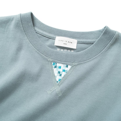 (ZT1815) Triangle Color Pixel 繡花 Tee