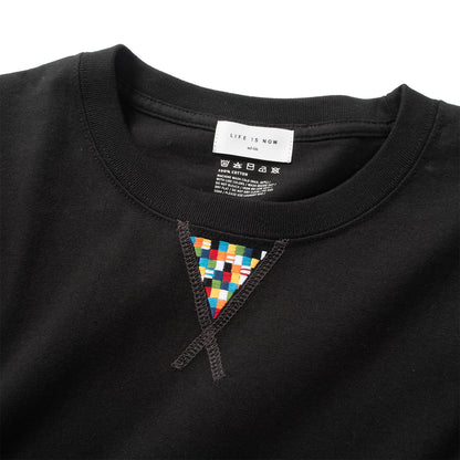 (ZT1815) Triangle Color Pixel 繡花 Tee