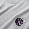 (ZT1810) Vinyl Record Embroidery Tee