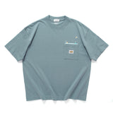 (ZT1840) Diving Woman 繡花口袋 Tee