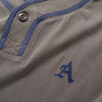 (TP1796) Baseball Collar Tee