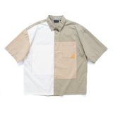 (ST514) Color Block Shirt