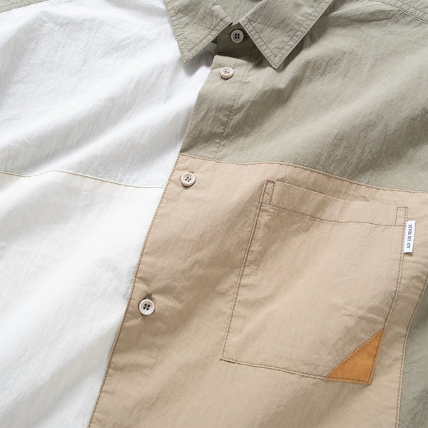 (ST514) Color Block Shirt