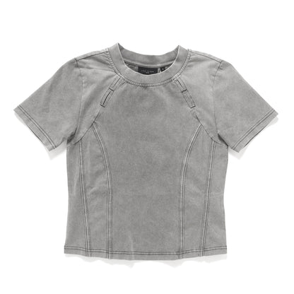 (TP1819) Washed Ripped Tee