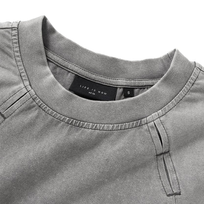 (TP1819) Washed Ripped Tee