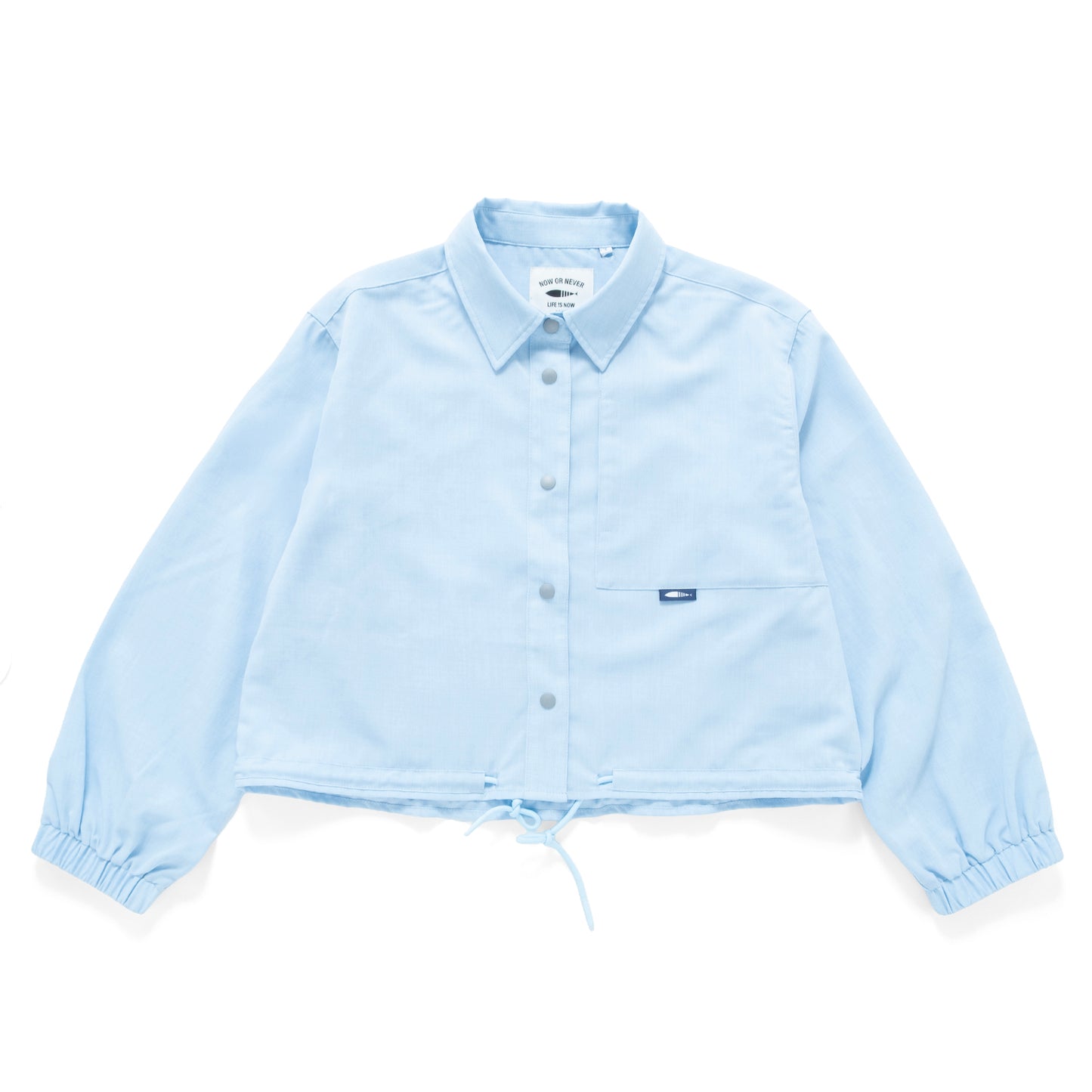 (BL011) Cropped Drawstrings Blouson