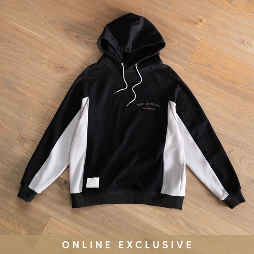 (YW412) Embroidery Sleeve Patch Hoodie (online exclusive)