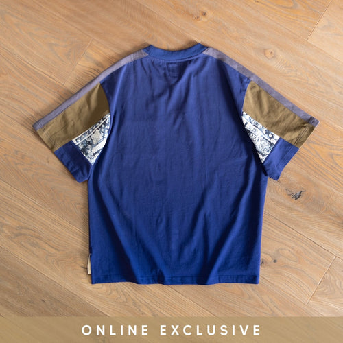 (YT1200) Paisley Sleeves Patchwork Tee (online exclusive)