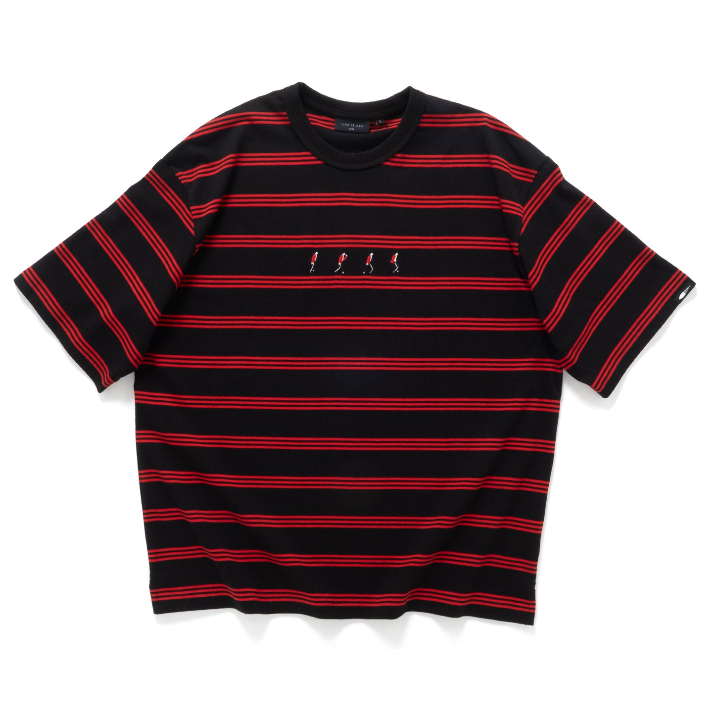 (TP1816) MJ Embroidery Stripes Tee