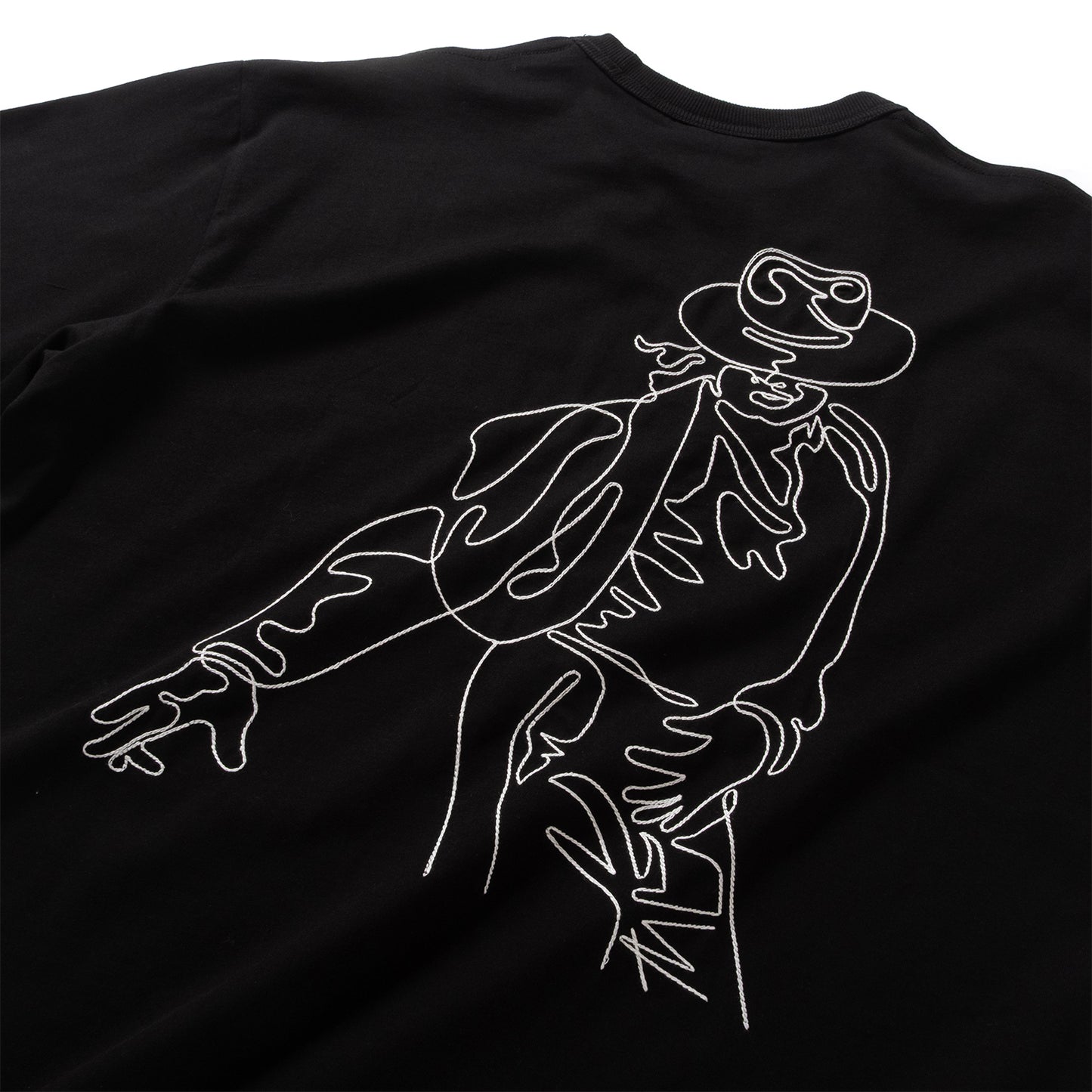 (TP1814) MJ Outline Embroidery Tee
