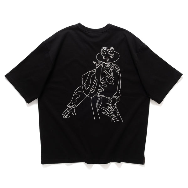 (TP1814) MJ Outline Embroidery Tee