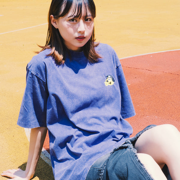 (EX683) Embroidery Washed Tee