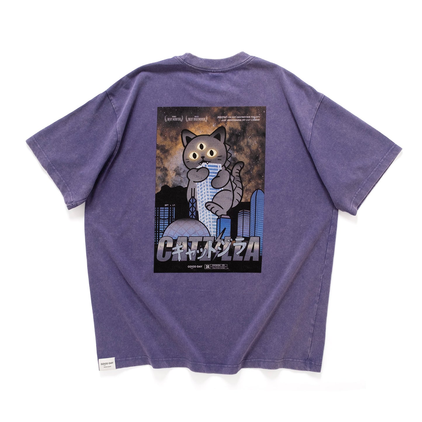 (ZT1877) Catzilla Movie Graphic Tee