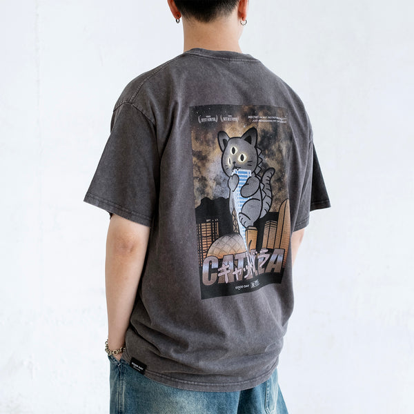 (ZT1877) Catzilla Movie 圖案 Tee