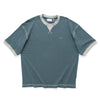 (TP1838) Contrast Rib Waffle Tee