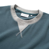 (TP1838) Contrast Rib Waffle Tee