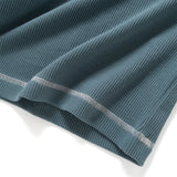 (TP1838) Contrast Rib Waffle Tee