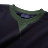 (TP1838) Contrast Rib Waffle Tee