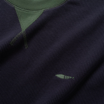 (TP1838) Contrast Rib Waffle Tee