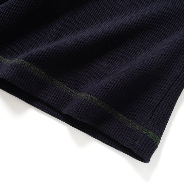 (TP1838) Contrast Rib Waffle Tee