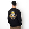 (ZW448) Daruma Graphic Embroidery Sweater
