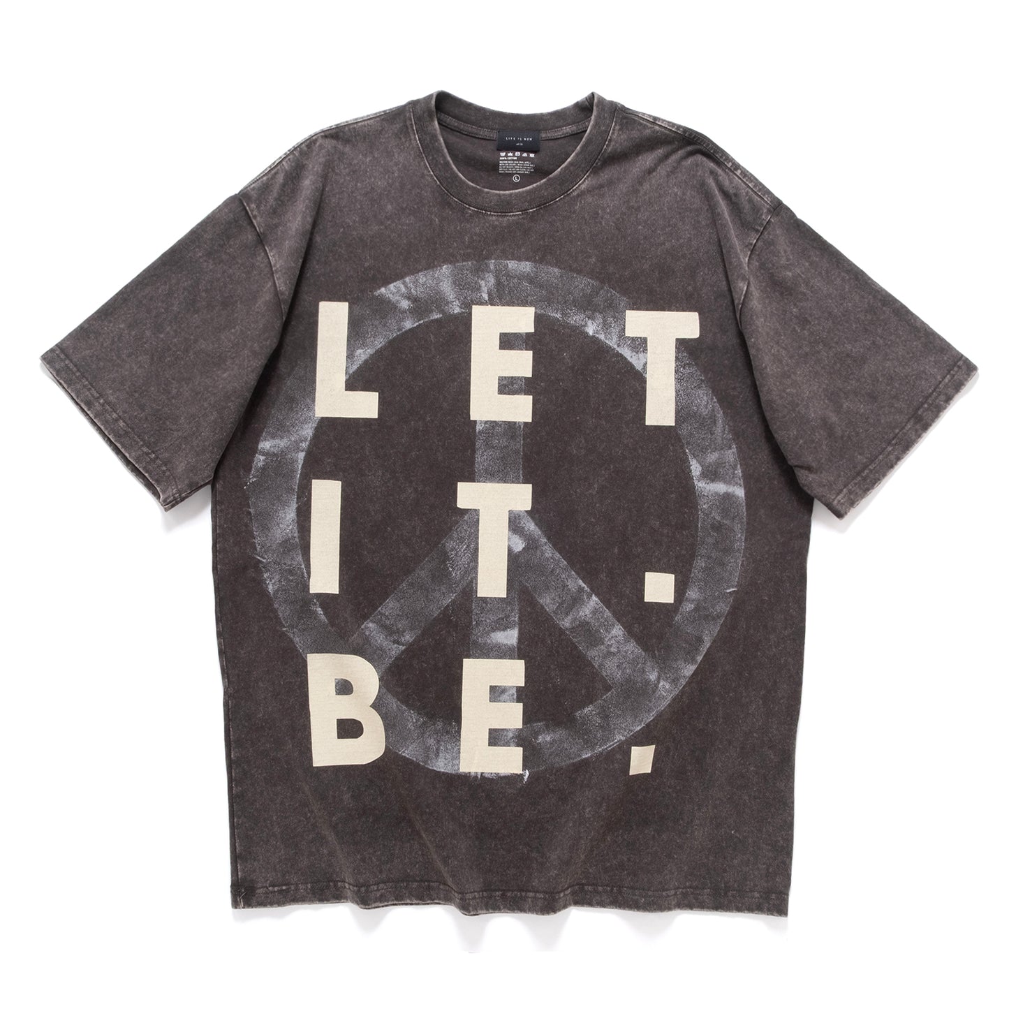 (ZT1875) LET IT BE Message Tee