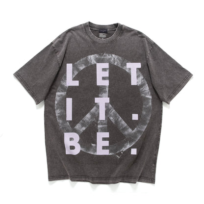(ZT1875) LET IT BE Message Tee