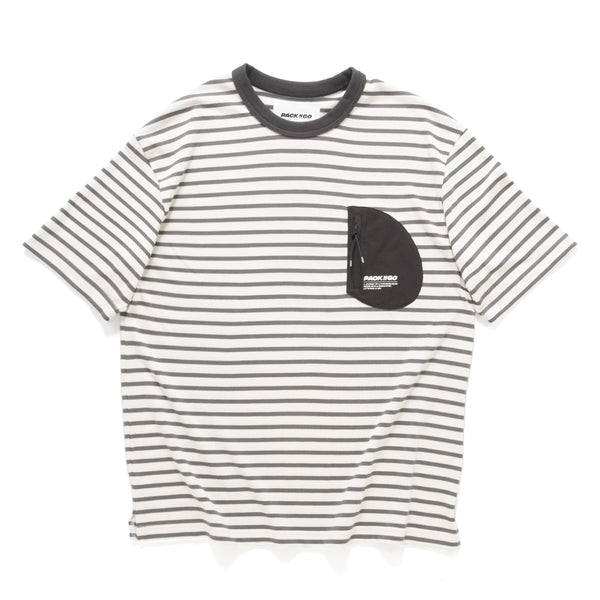 (TP1876) Stripes Pocket Tee