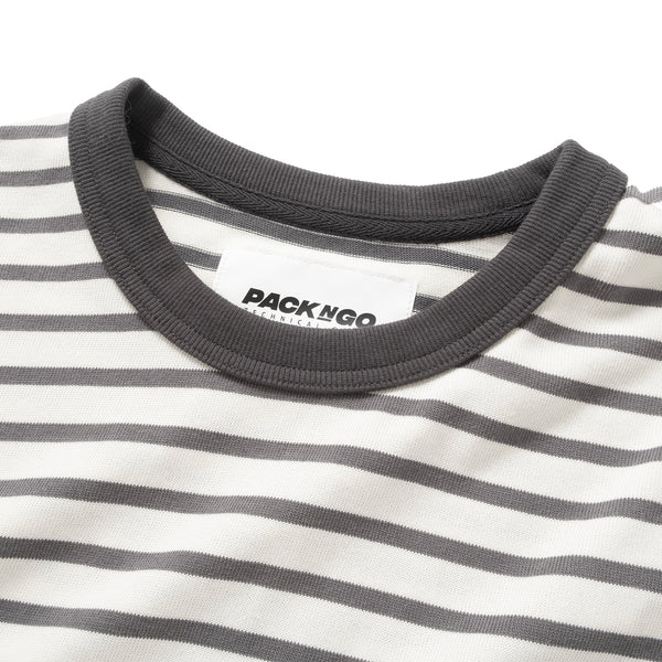 (TP1876) Stripes Pocket Tee