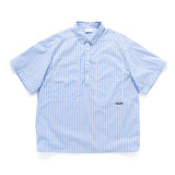 (ST528) 2 Ways Stripes Shirt