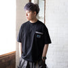 (ZT1129) Native American Tent Graphic Pocket Tee