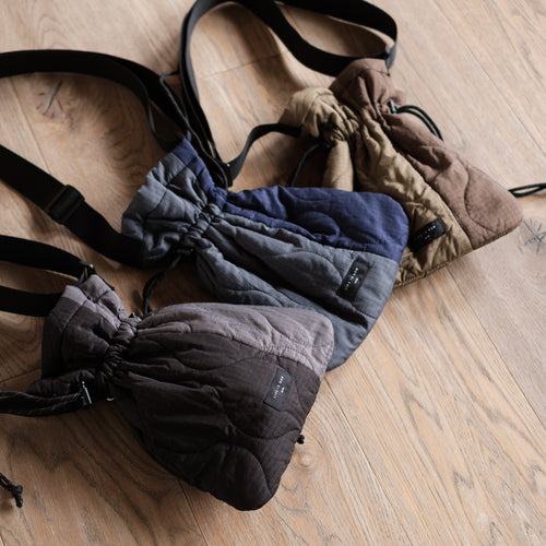 (YB462) Quilted Drawstrings Bag