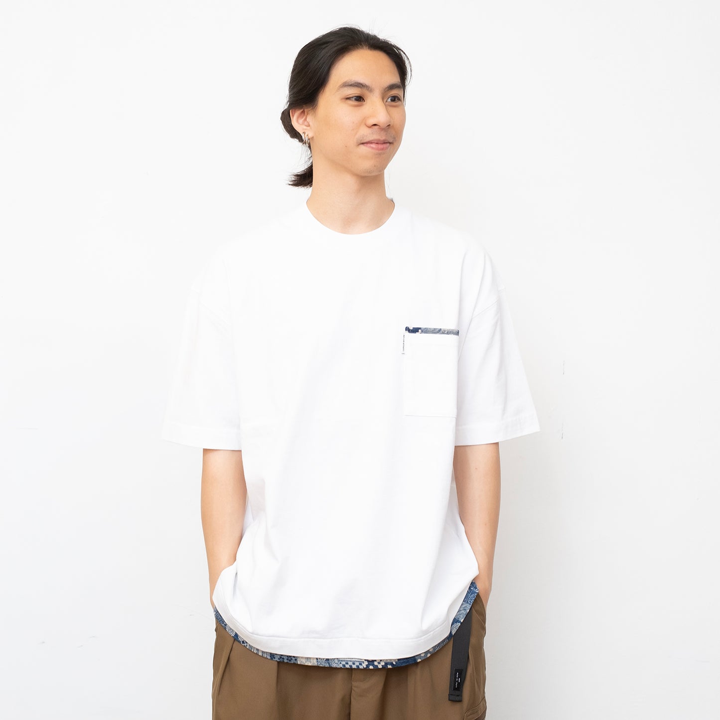 (ZT1862) Pattern Layer Tee