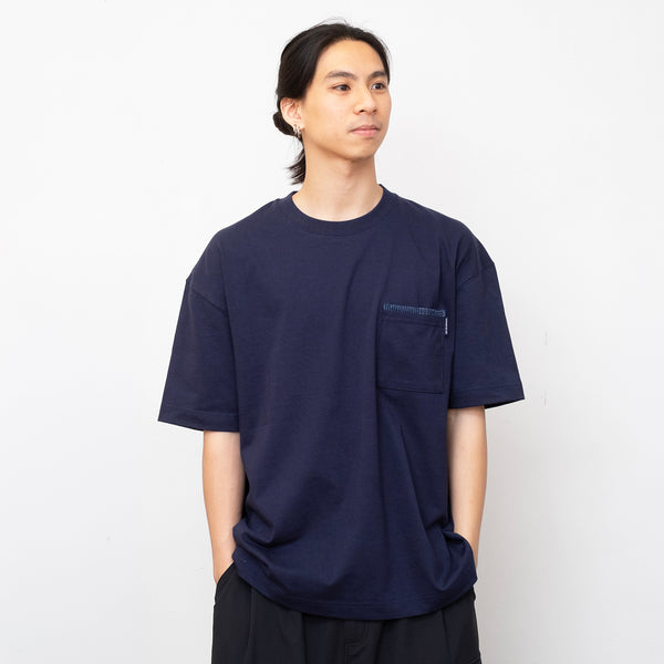 (ZT1881) UFO Patchwork Pocket Tee