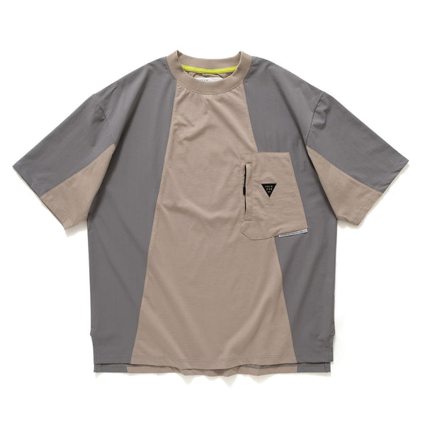 (TP1006) Mix Fabric Tech Tee