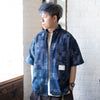 (YS295) Jacquard Denim Short Sleeve Shirt