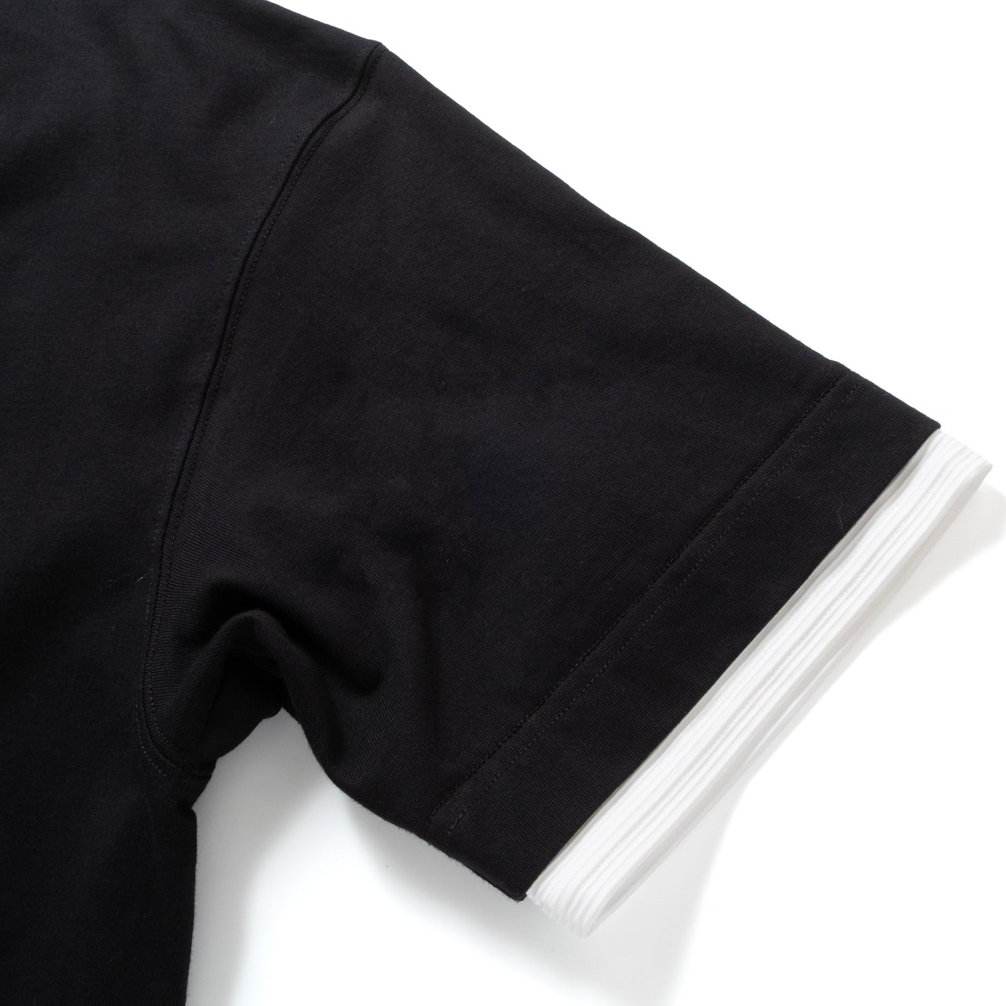 (ZT1861) Double Fake Layer Pocket Tee
