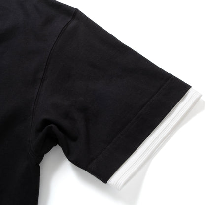 (ZT1861) Double Fake Layer Pocket Tee