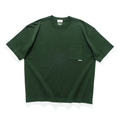 (ZT1861) Double Fake Layer Pocket Tee